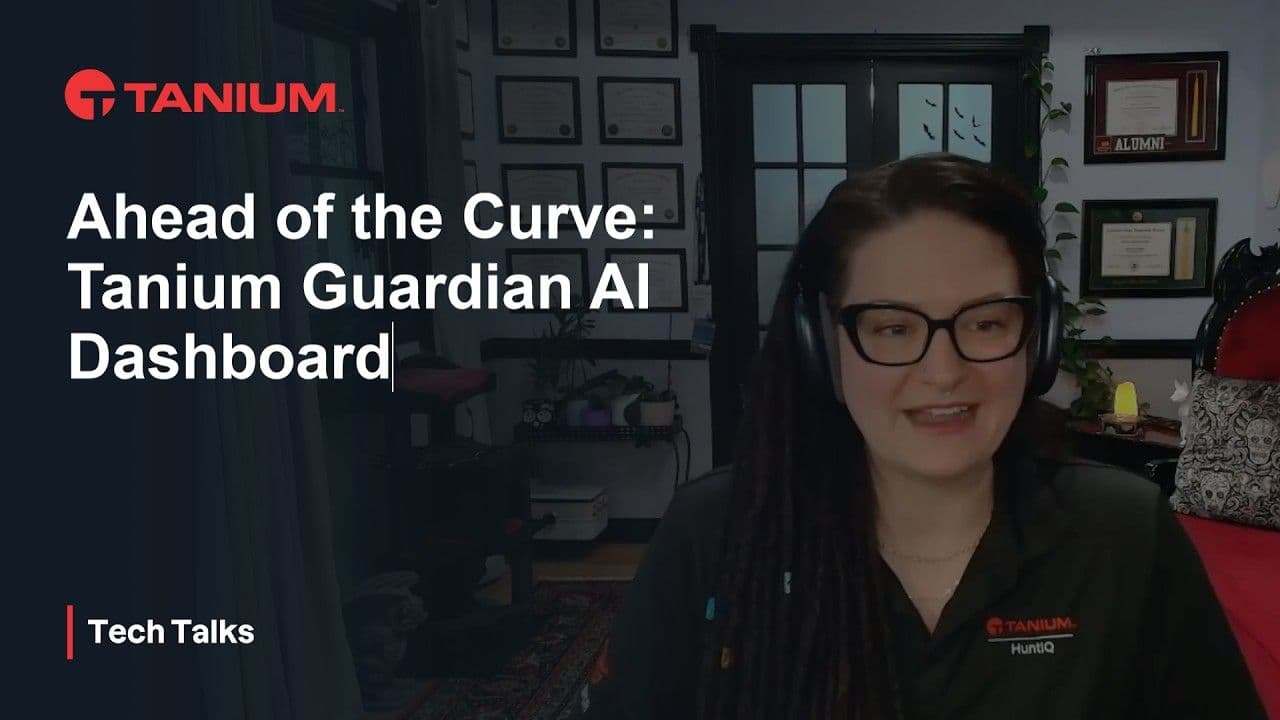 Strumenti di sicurezza IT basati sull'IA: Guardian Spotlight - Tanium Tech Talks #156 miniatura video
