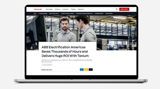 ABB Electrification Risparmia Migliaia di Ore e Ottiene un Enorme ROI con Tanium