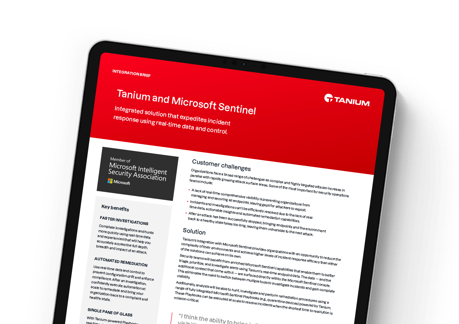 Tanium and Microsoft Sentinel Integration