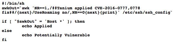 Script Shell per la verifica dello stato di risoluzione delle vulnerabilità di OpenSSH