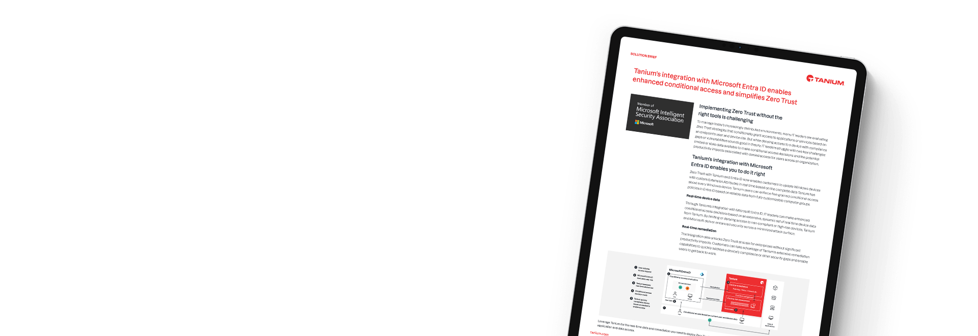 Tanium and Microsoft Entra ID integration solution brief