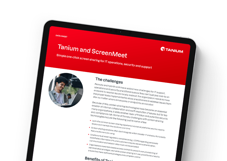 Tanium & ScreenMeet