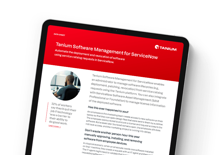 ServiceNow Data Sheet Cover