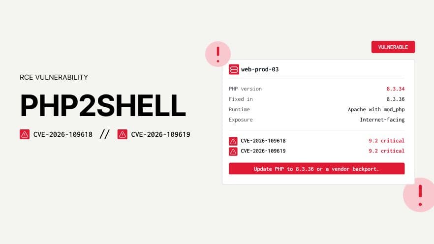 Vulnerabilità PHP2Shell RCE: CVE-2026-109618 e CVE-2026-109619