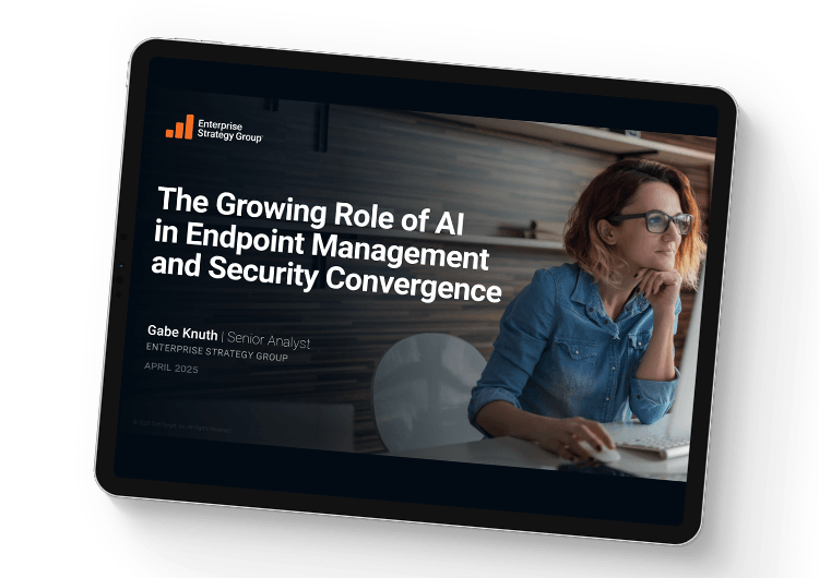 Mobile featured image: ESG AI & endpoint management security report