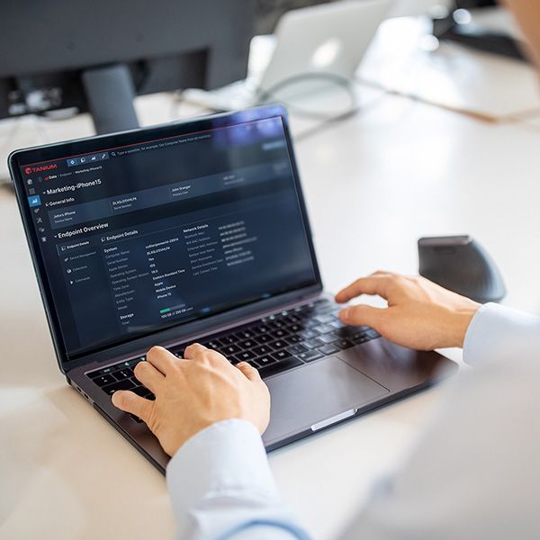 Hero page di Gestione degli endpoint per dispositivi mobili su mobile