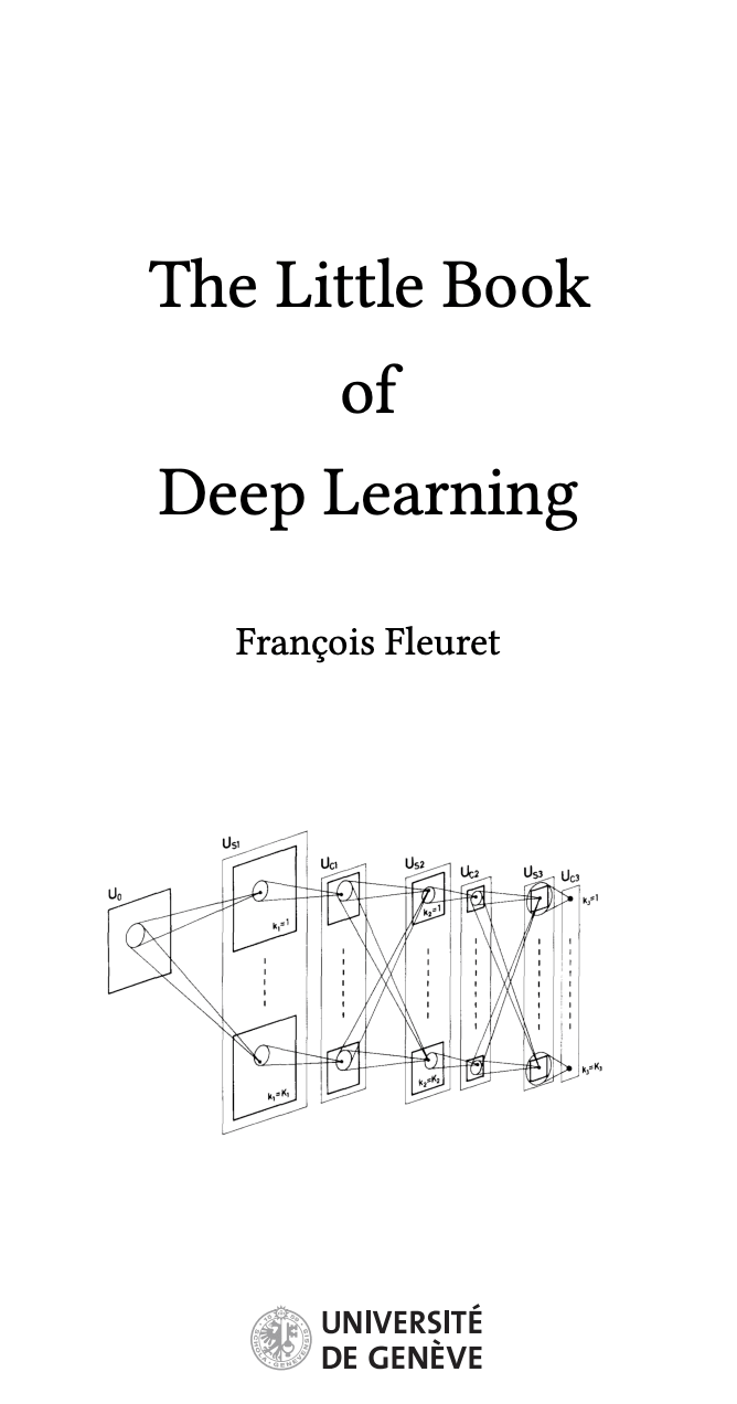 La copertina del libro *The Little Book of Learning*, che raffigura uno schema di quadrati e coni intrecciati.